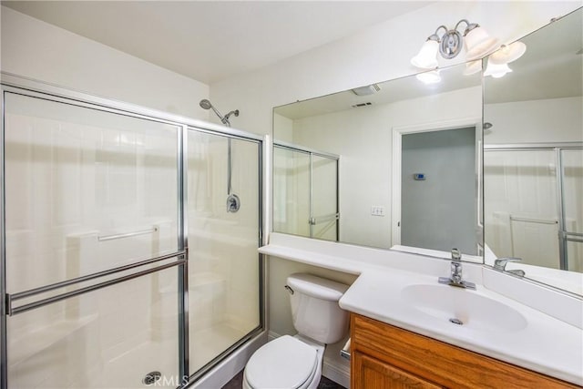 11834 Greenbluff Way, Yucaipa, CA 92399 - full bath featuring a shower stall, toilet, and vanity