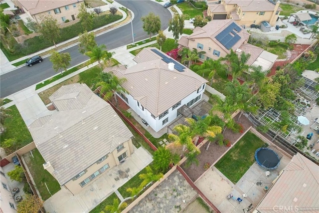 aerial view featuring a residential view