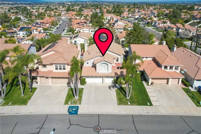 bird's eye view featuring a residential view