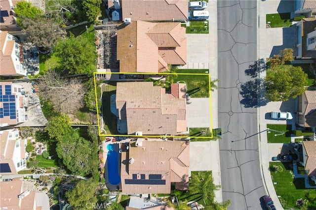 birds eye view of property featuring a residential view