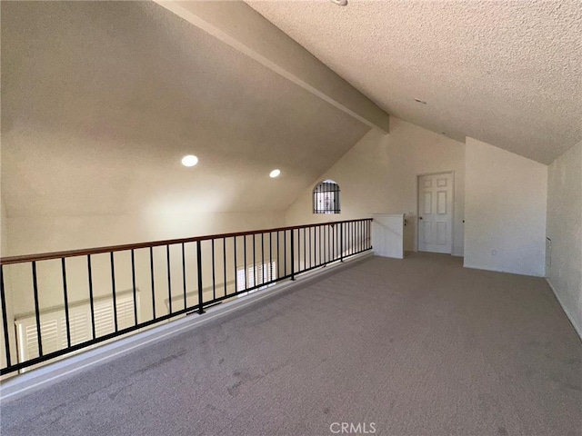 19229 Pine Way, Apple Valley, CA 92308 - bonus room with carpet flooring, recessed lighting, and a textured ceiling