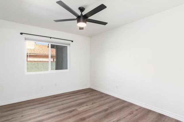 39203 Foxglove Cir, Murrieta, CA 92563 - spare room featuring ceiling fan, baseboards, and wood finished floors