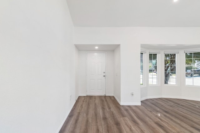 39203 Foxglove Cir, Murrieta, CA 92563 - foyer entrance with recessed lighting, baseboards, and wood finished floors