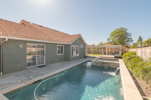39203 Foxglove Cir, Murrieta, CA 92563 - view of pool with a fenced in pool, a patio, an in ground hot tub, and a fenced backyard