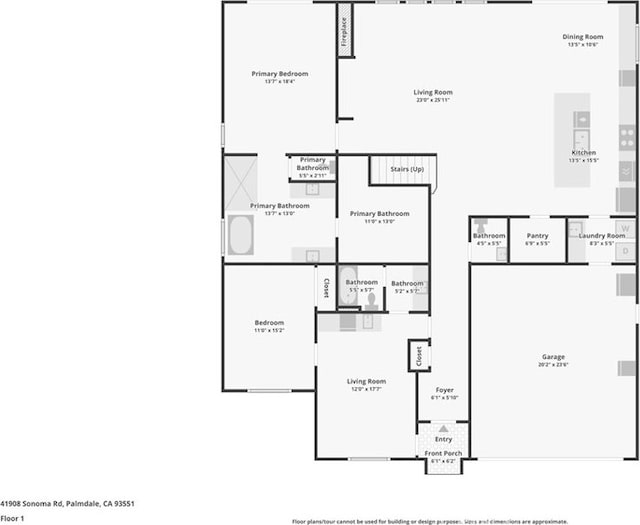 41908 Sonoma Rd, Palmdale, CA 93551 - view of room layout