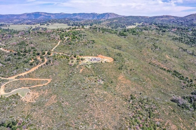aerial view featuring a mountain view
