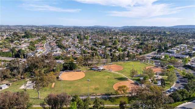 bird's eye view featuring a residential view