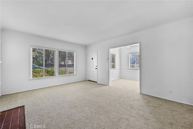 view of carpeted empty room