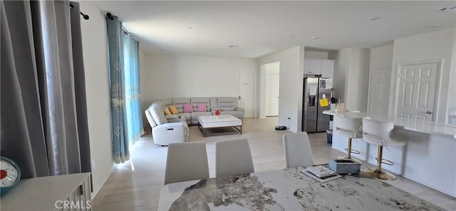 19427 Seeding Palace Cir, Riverside, CA 92507 - dining area with light wood-type flooring