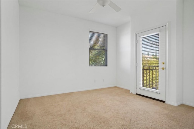28514 High Ridge Dr, Saugus, CA 91390 - carpeted spare room featuring baseboards and a ceiling fan