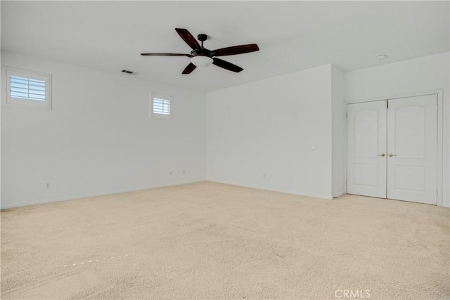 28514 High Ridge Dr, Saugus, CA 91390 - carpeted spare room featuring visible vents and ceiling fan