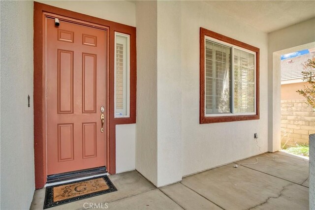 28514 High Ridge Dr, Saugus, CA 91390 - doorway to property featuring stucco siding
