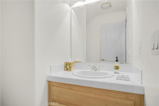 28514 High Ridge Dr, Saugus, CA 91390 - bathroom with visible vents and vanity