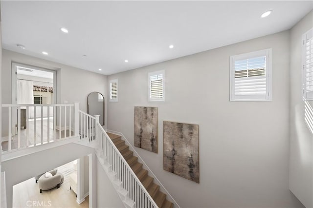 108 Hyperion, Irvine, CA 92618 - staircase with recessed lighting