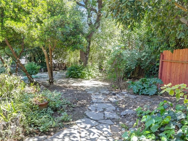 exterior space with fence