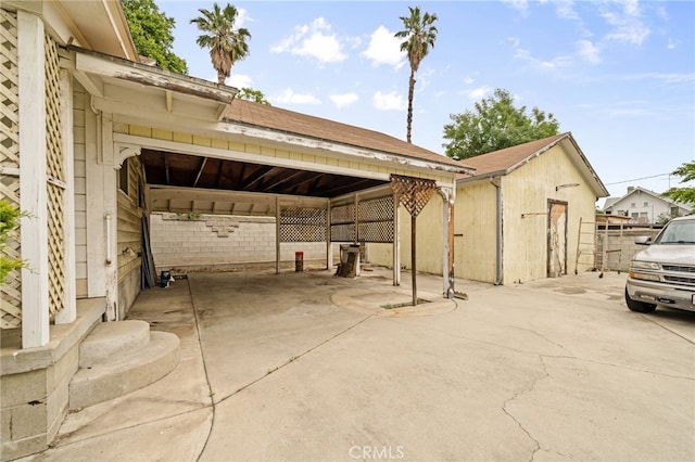 view of patio / terrace with fence