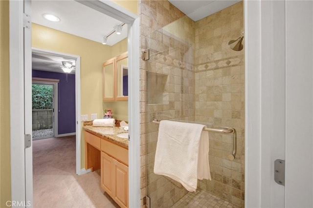 2235 W 25th St Unit 123, San Pedro, CA 90732 - full bath featuring vanity, baseboards, and a stall shower