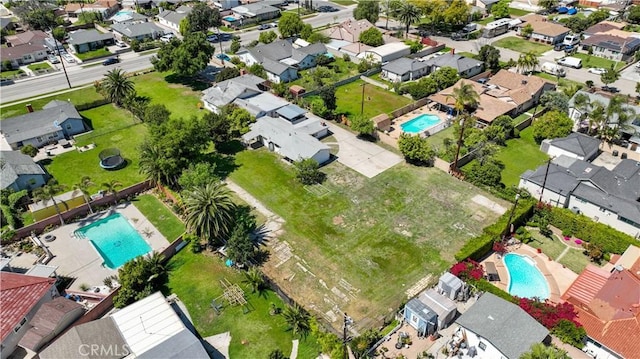 bird's eye view featuring a residential view