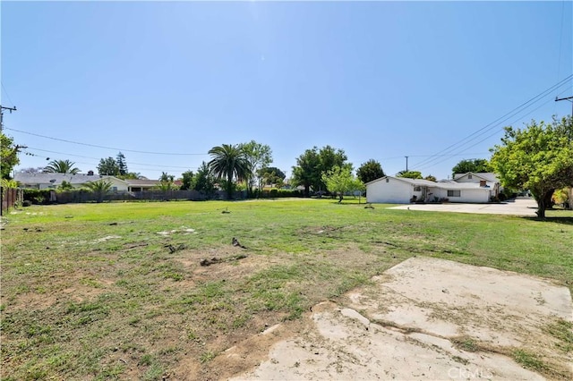 view of yard