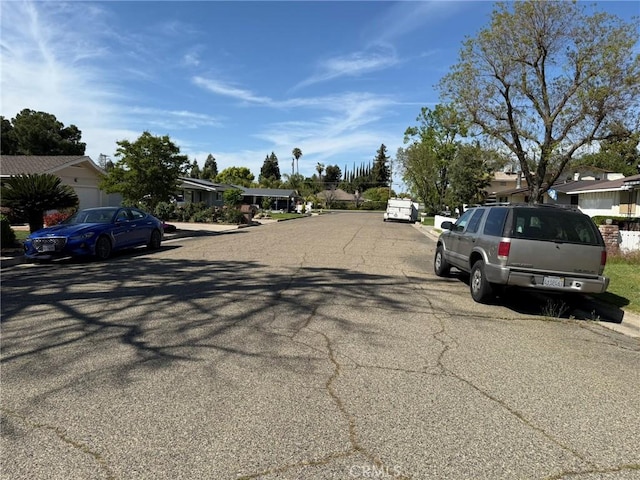 view of street with a residential view