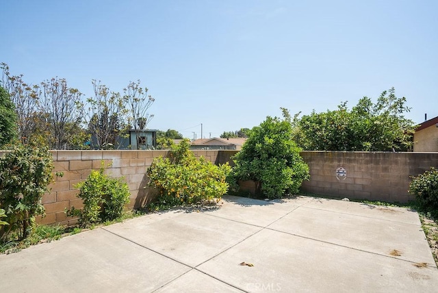 view of patio / terrace with a fenced backyard