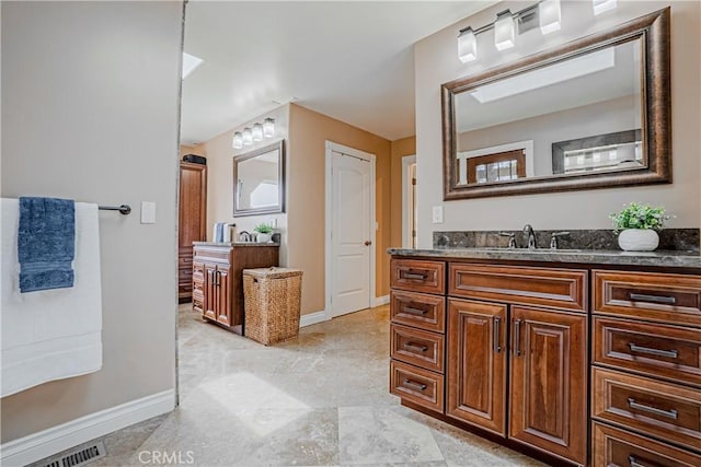 424 Camino De Encanto, Redondo Beach, CA 90277 - bathroom with visible vents, baseboards, and vanity