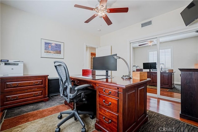 424 Camino De Encanto, Redondo Beach, CA 90277 - office featuring ceiling fan and visible vents