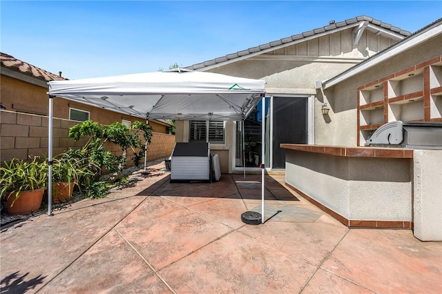 5384 Palestrina Way, Fontana, CA 92336 - view of patio / terrace featuring fence