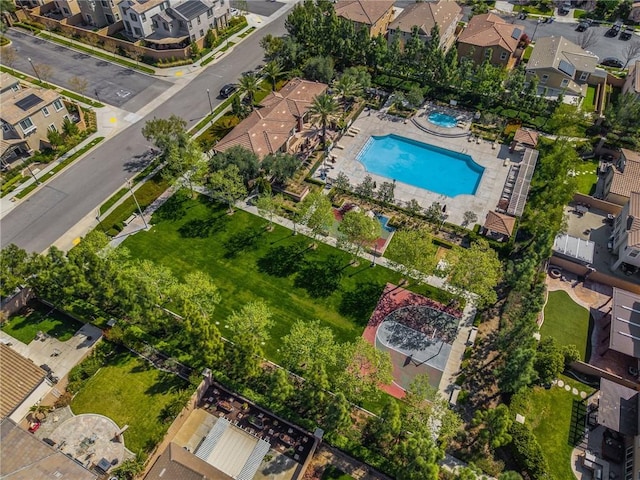 5384 Palestrina Way, Fontana, CA 92336 - birds eye view of property featuring a residential view