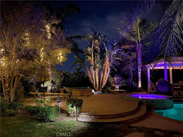 17816 Tuscan Dr, Granada Hills, CA 91344 - view of property's community with a jacuzzi and a swimming pool