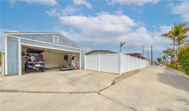 exterior space with fence