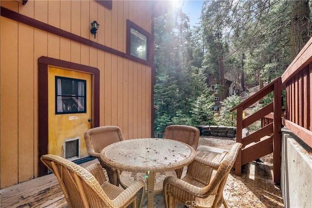 862 Strawberry Peak Rd, Twin Peaks, CA 92391 - exterior space featuring outdoor dining area and visible vents