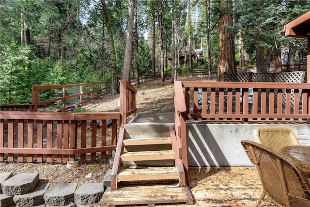 862 Strawberry Peak Rd, Twin Peaks, CA 92391 - wooden deck with fence
