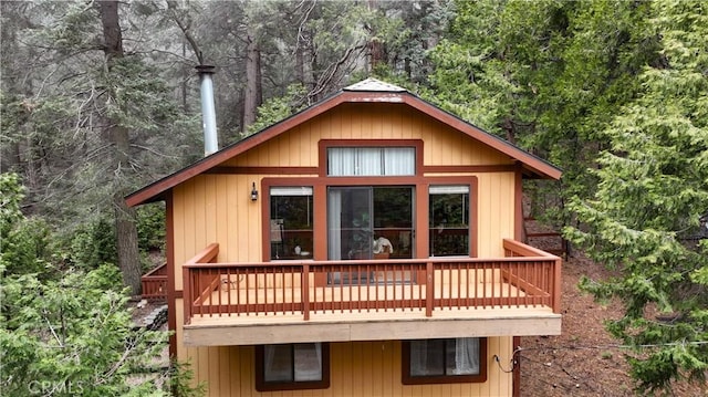 862 Strawberry Peak Rd, Twin Peaks, CA 92391 - view of outbuilding with a forest view