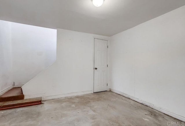 empty room with concrete floors