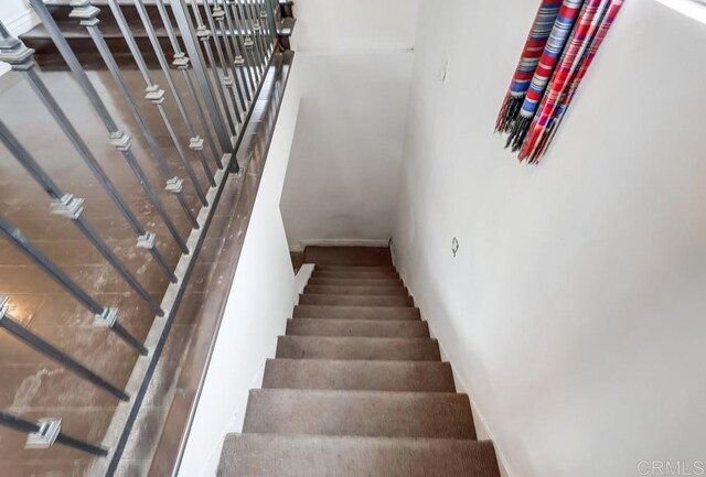 view of stairway