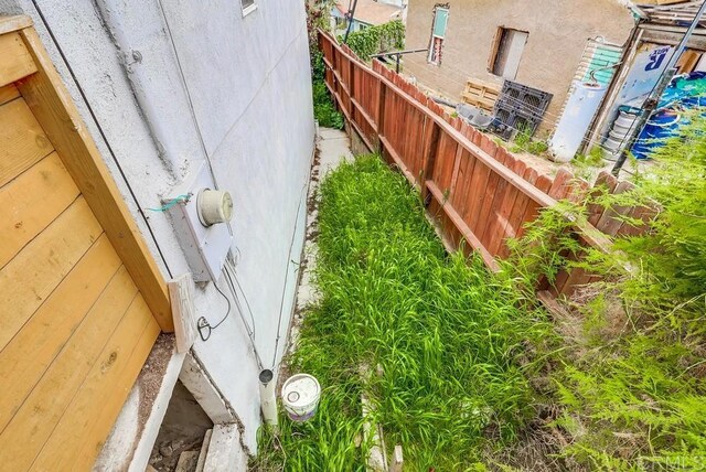 exterior details with fence