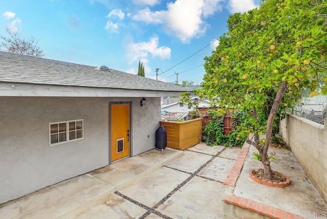view of patio / terrace featuring a fenced backyard