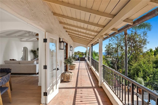 view of balcony