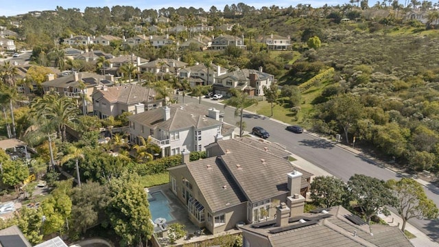 aerial view of property's location featuring nearby suburban area