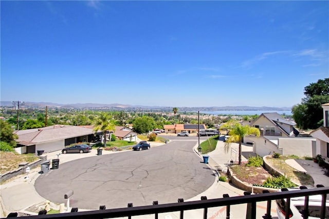exterior space featuring a residential view and a mountain view