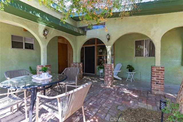 view of patio / terrace featuring outdoor dining space