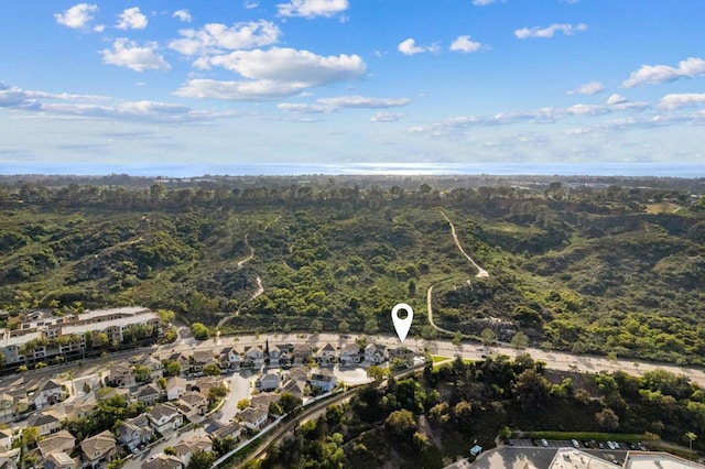 1024 Cottage Way, Encinitas, CA 92024 - aerial overview of property's location with a heavily wooded area