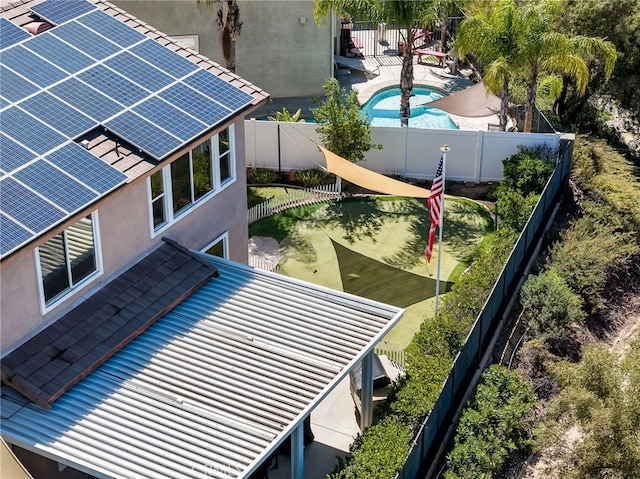 birds eye view of property