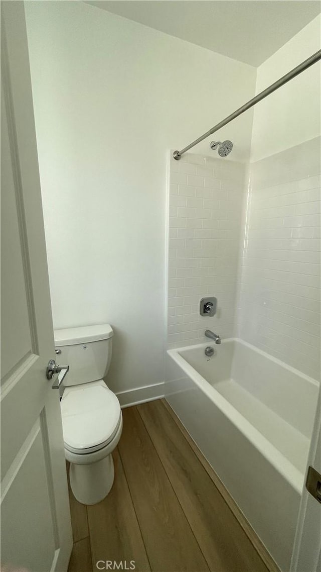 230 Sora, Irvine, CA 92618 - full bath featuring toilet, shower / washtub combination, wood finished floors, and baseboards