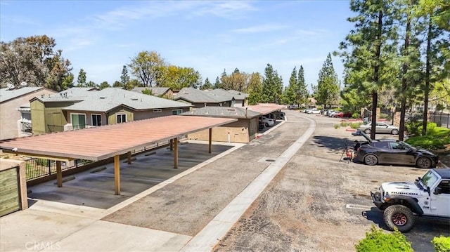 view of road featuring a residential view