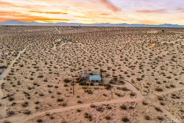 63854 Orion Rd, Joshua Tree, CA 92252 - overview of rural landscape featuring a mountain backdrop and a desert landscape