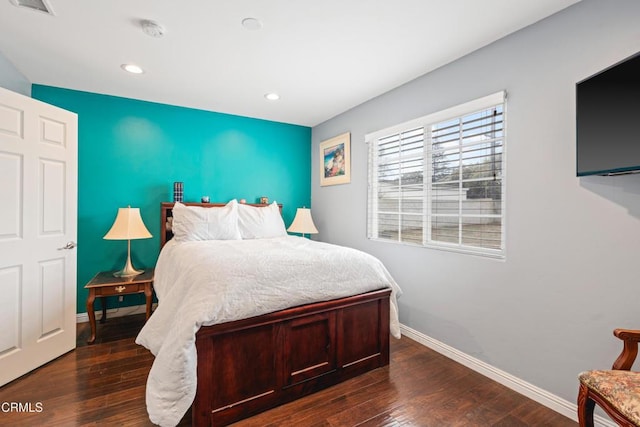 1257 S G St, Oxnard, CA 93033 - bedroom with recessed lighting, baseboards, and dark wood finished floors