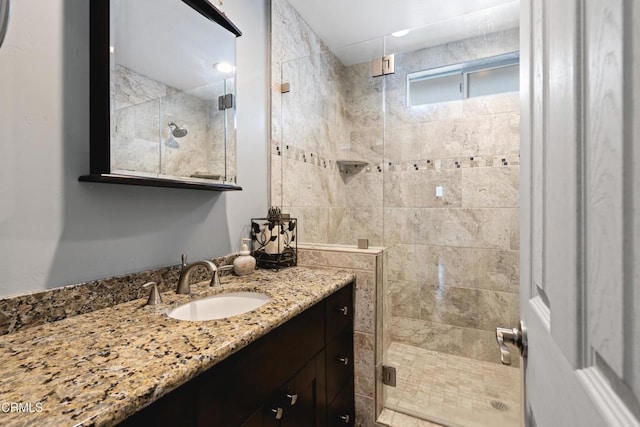 1257 S G St, Oxnard, CA 93033 - bathroom featuring vanity and a shower stall