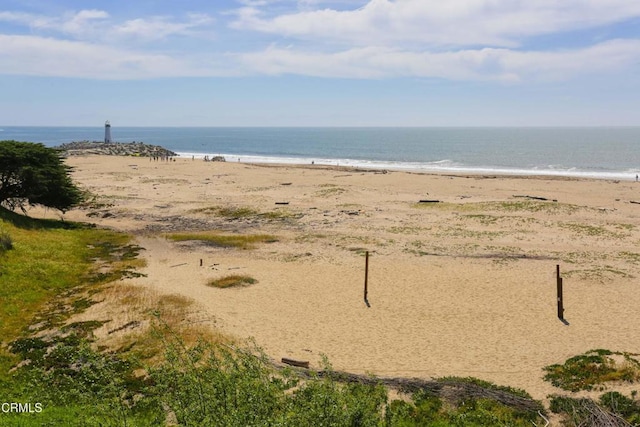 property view of water with a view of the beach